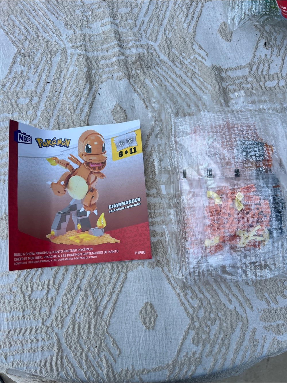Pokemon Charmander Building Set - Orange, Yellow, Black